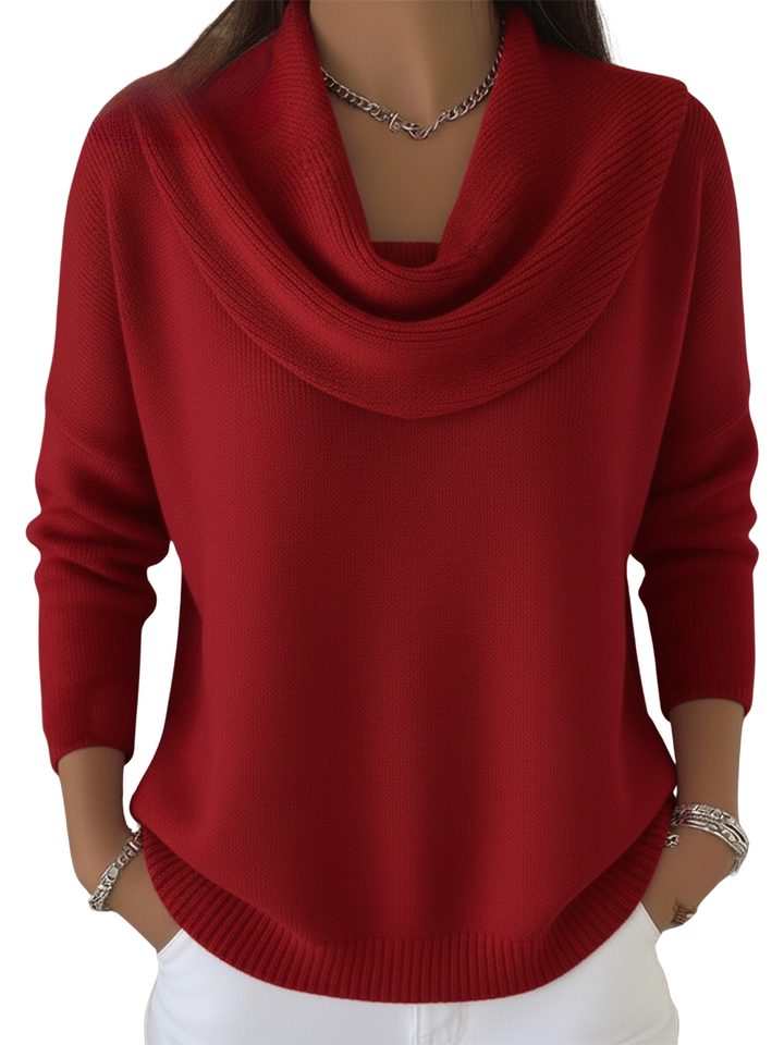 Estelle™ | Ruffled Collar Sweater Top
