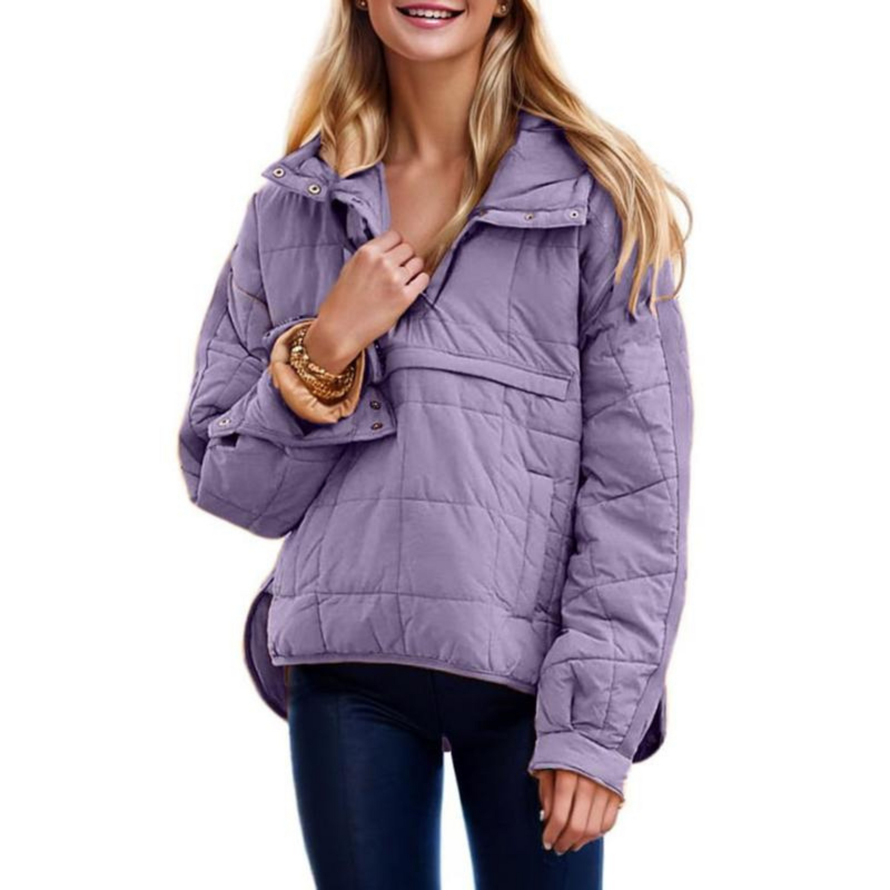 Megan™ – Oversized Hooded Pullover Hooded Jacket