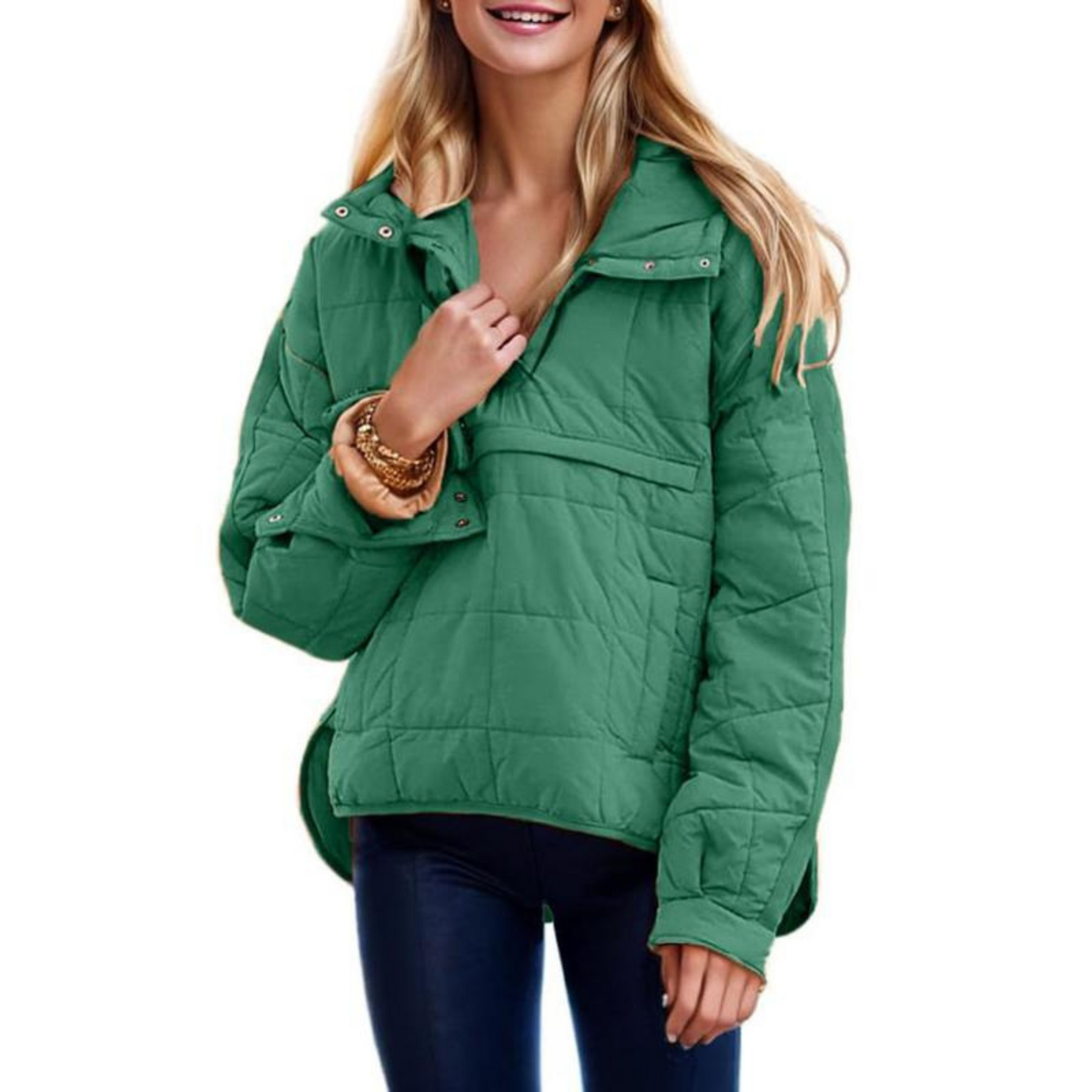 Megan™ – Oversized Hooded Pullover Hooded Jacket