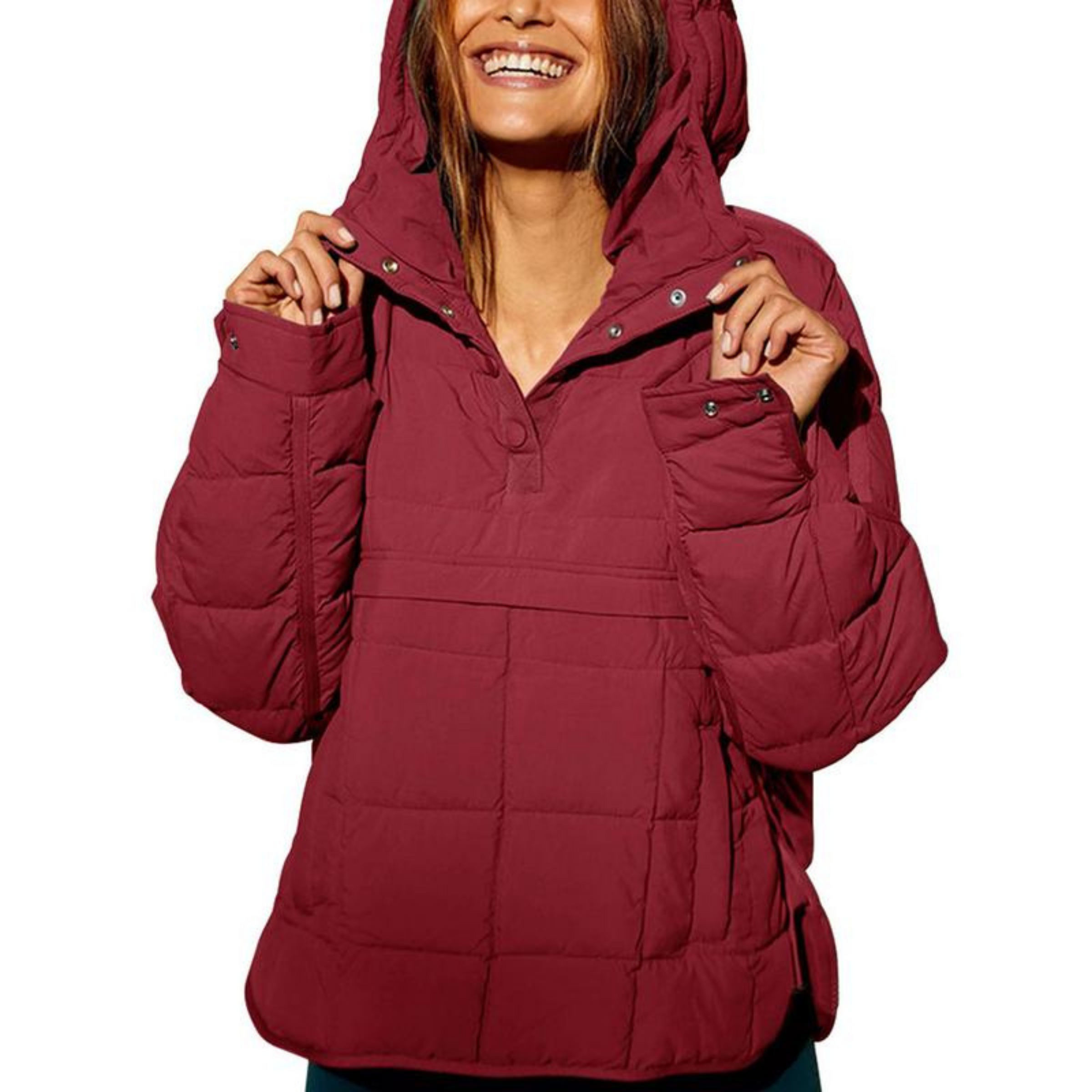 Megan™ – Oversized Hooded Pullover Hooded Jacket