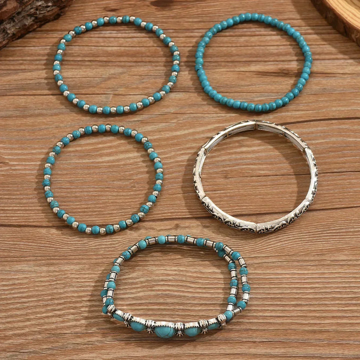 Sandy | Refined turquoise multi-row bracelet