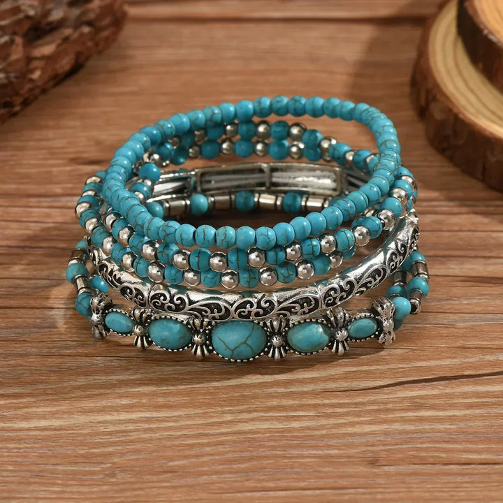Sandy | Refined turquoise multi-row bracelet
